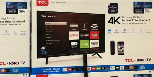 TCL 65″ Roku 4K Smart TV Only $399.99 Shipped (Regularly $800)