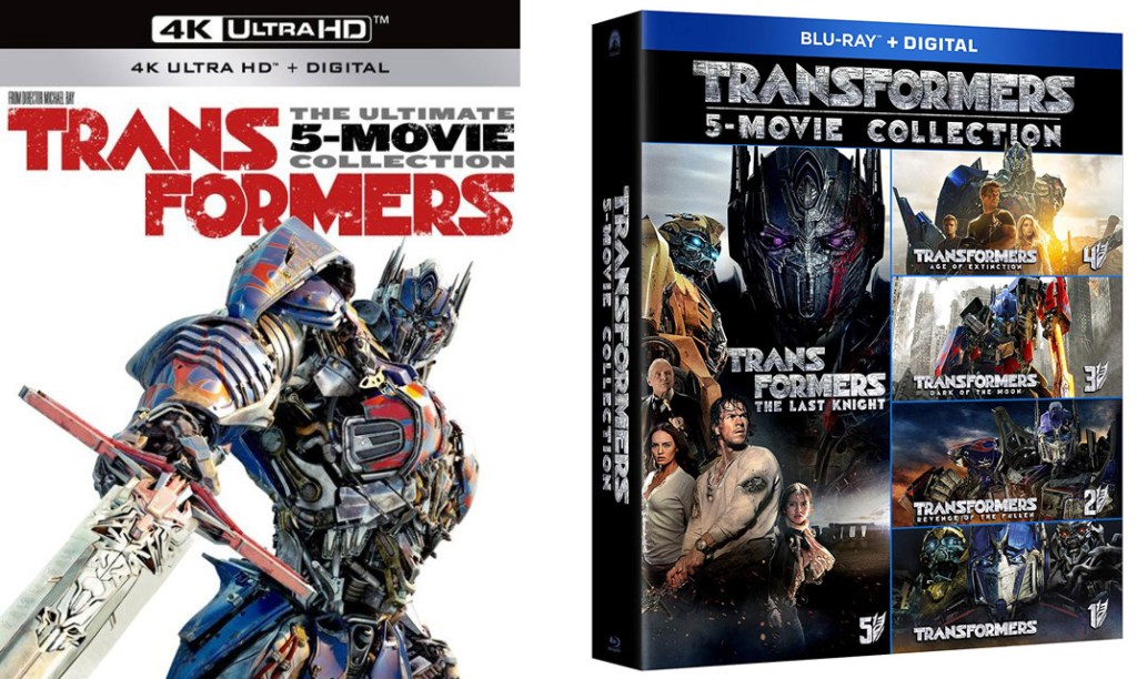 Transformers: 5-Movie Collection Blu-ray + Digital Box Set Only $30.49 ...