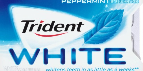 Amazon: Trident White 16-Piece Sugar-Free Gum 9-Pack Only $3.93 Shipped (Just 44¢ Each)