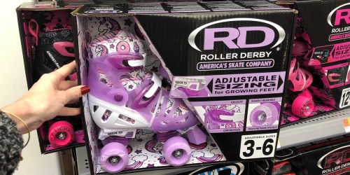 Roller Derby Girls Adjustable Quad Unicorn Roller Skates Just $29.97 at Walmart