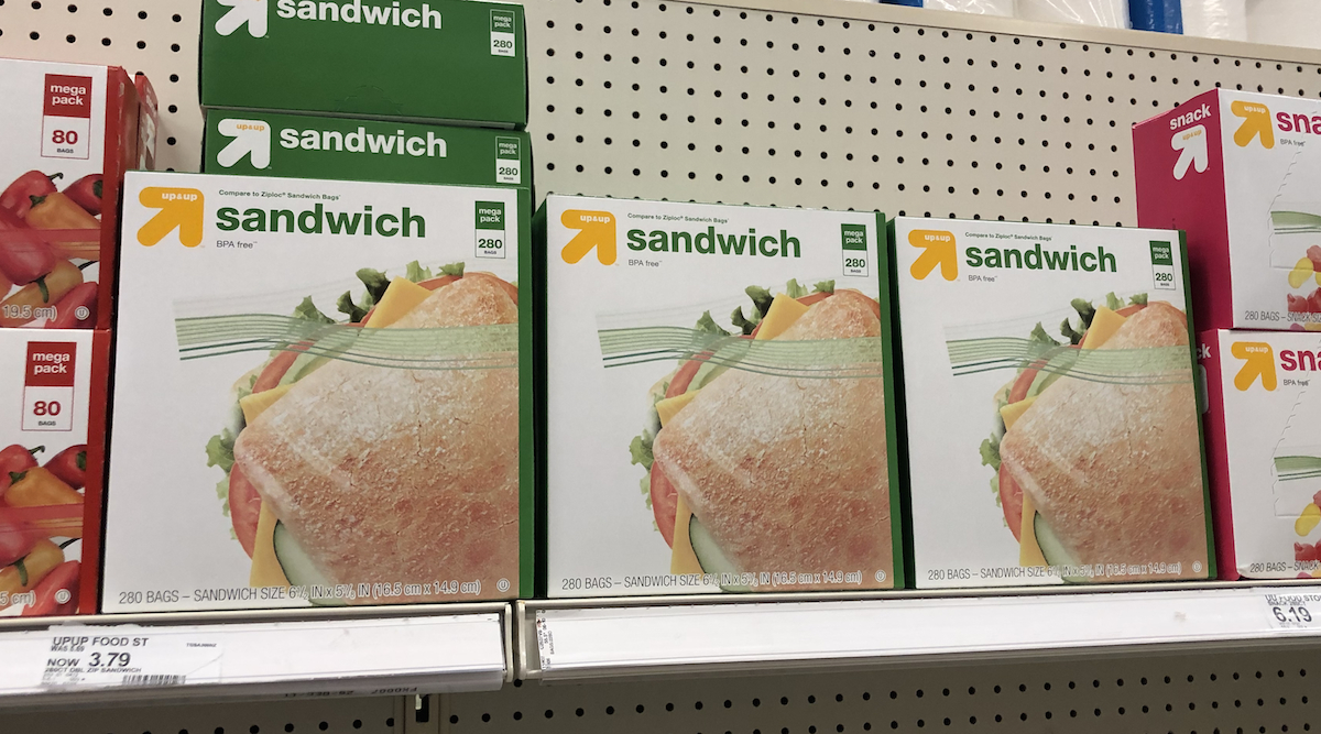 target brands cheaper than name brands – up-and-up sandwich plastic bags target