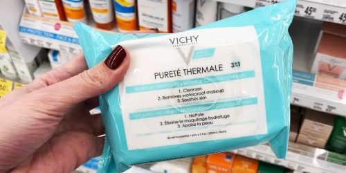 Vichy Makeup Remover Wipes Only 99¢ at Walgreens (Regularly $8) – Just Use Your Phone