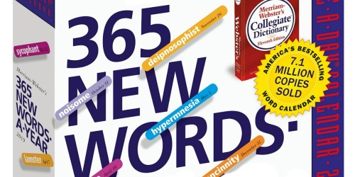 365 New Words 2019 Calendar Only $7.49 Shipped