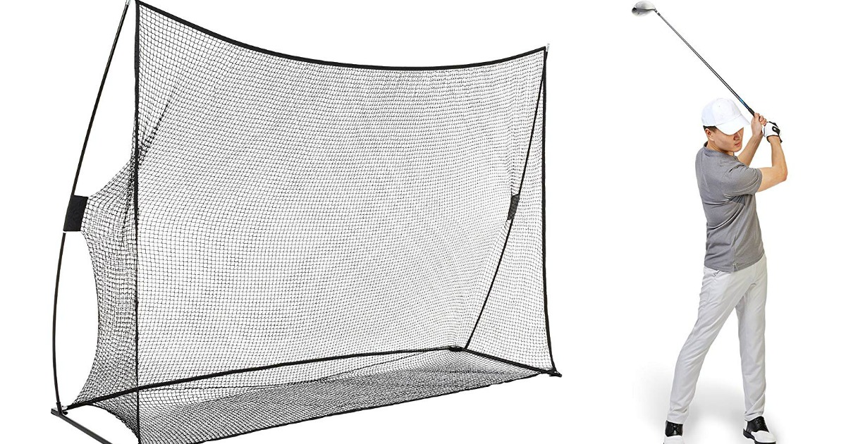 AmazonBasics Portable 10' x 7' Driving Practice Golf Net Just 46.68