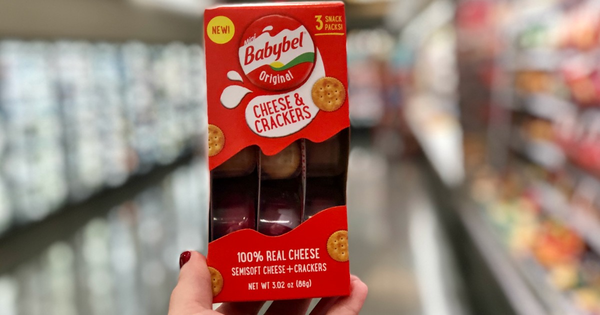 Babybel Cheese & Crackers Only 1.39 After Cash Back at Target (Great After School Snack)