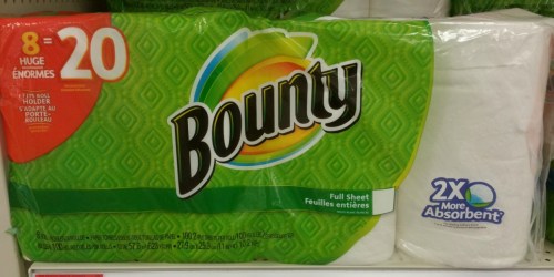 Bounty Paper Towels Huge Rolls 8-Pack Only $10 Each After Target Gift Card (= 20 Regular Rolls)