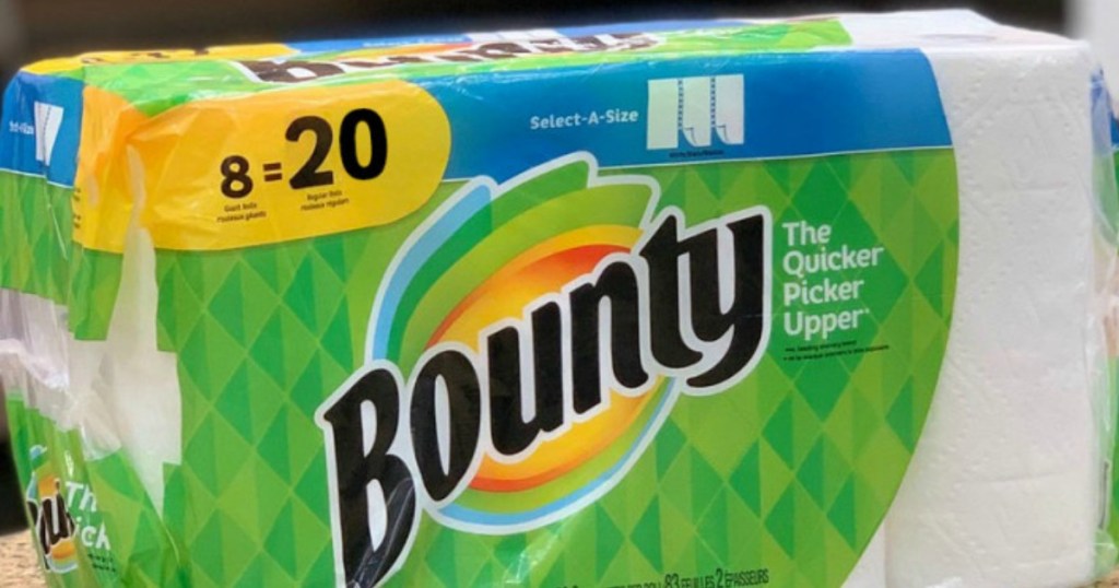 Bounty 8-Count HUGE Paper Towel Rolls Only $8.99 at Lowe’s (Equals 20 ...