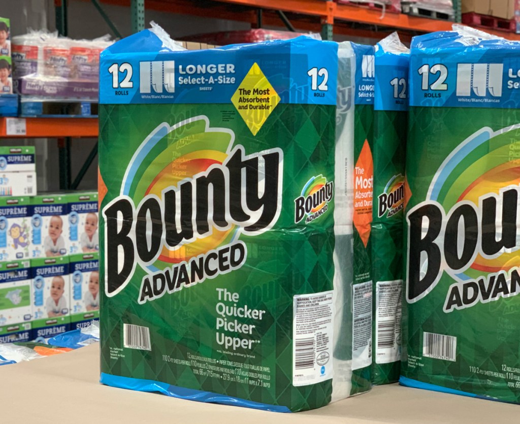 Bounty paper towels at Costco