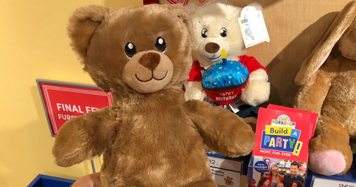 build-a-bear furry friends you can choose to stuff at the sale 