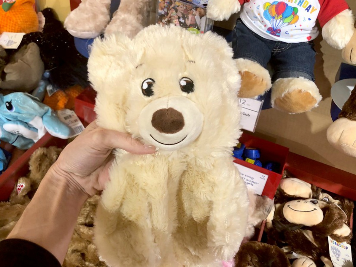 build-a-bear furry friend (light brown bear) you can choose to stuff at the sale 