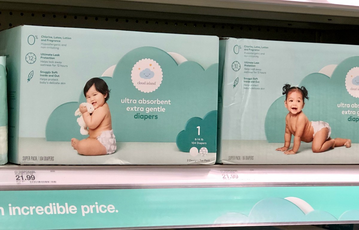 Cloud Island Baby Diapers, Wipes, & More Now at Target