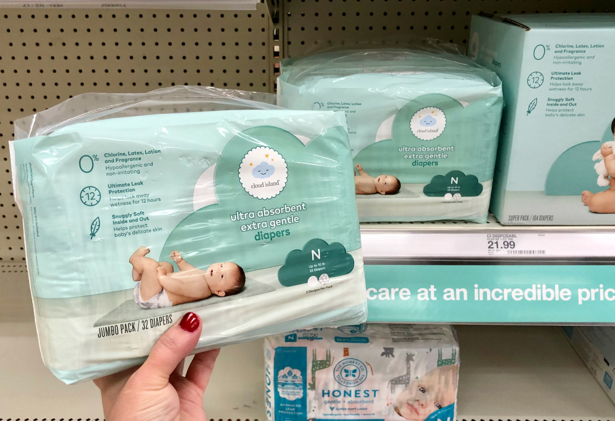 Cloud Island Baby Diapers, Wipes, & More Now at Target