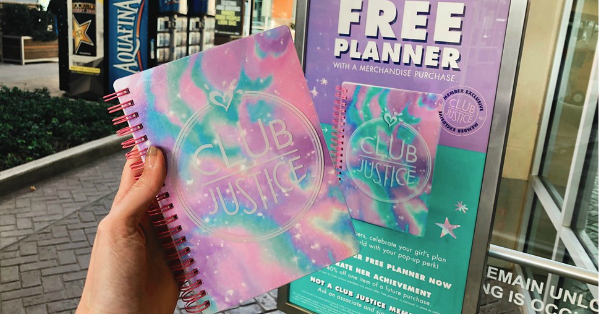 FREE Planner w/ Any Purchase at Justice