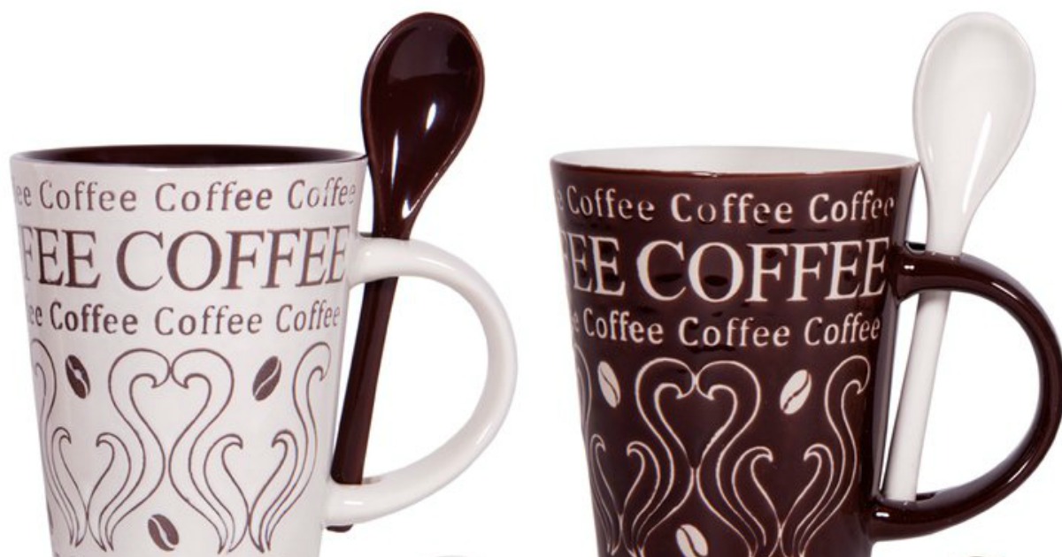 FOUR Coffee Mug & Spoon Sets Only $9.59 at Bed Bath & Beyond