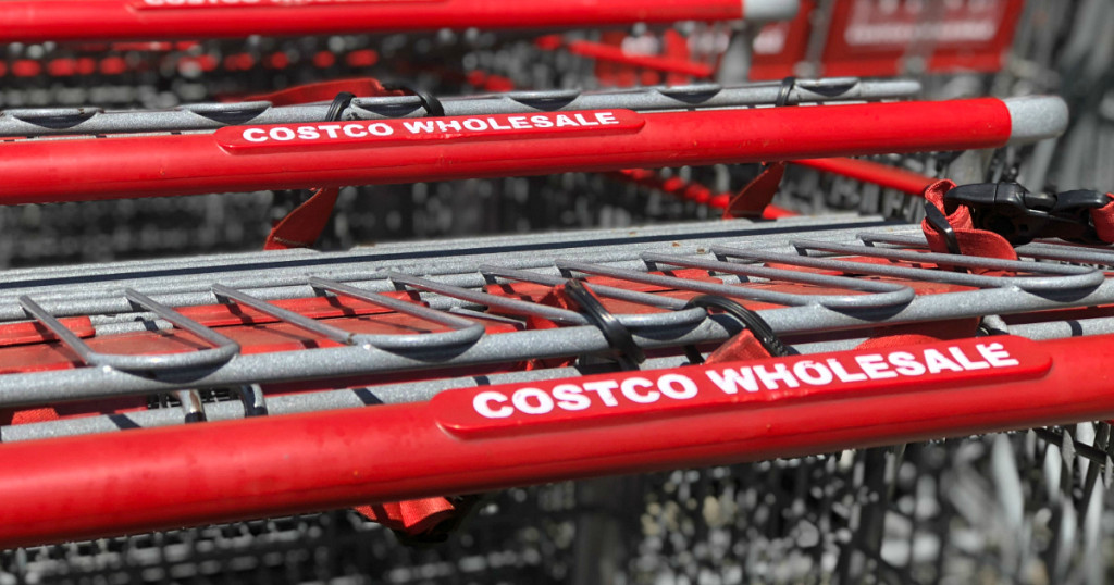front of a Costco cart