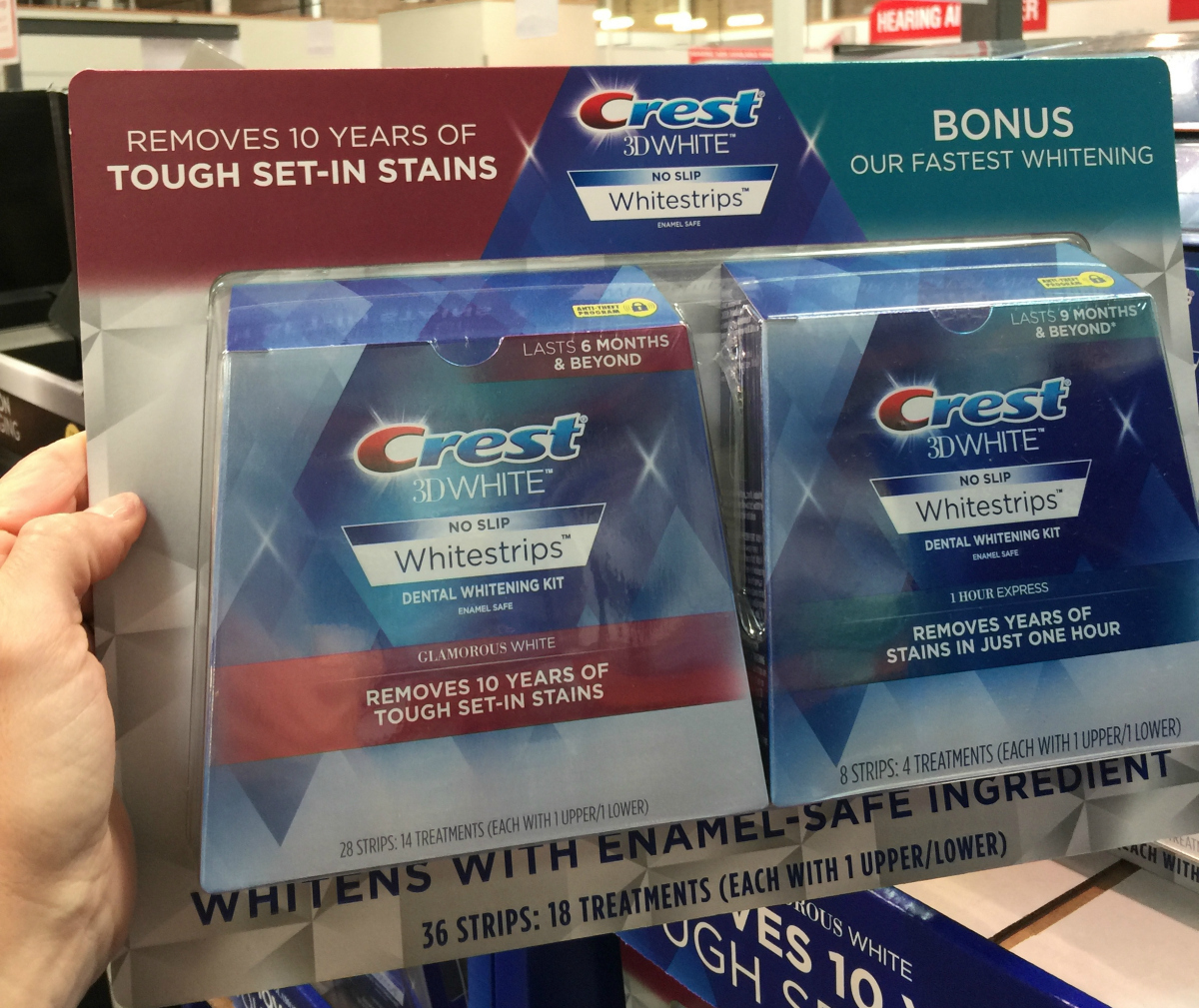 Crest 3D Whitestrips at Costco