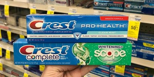 Free Crest Toothpaste After CVS Rewards (Starting 1/13)