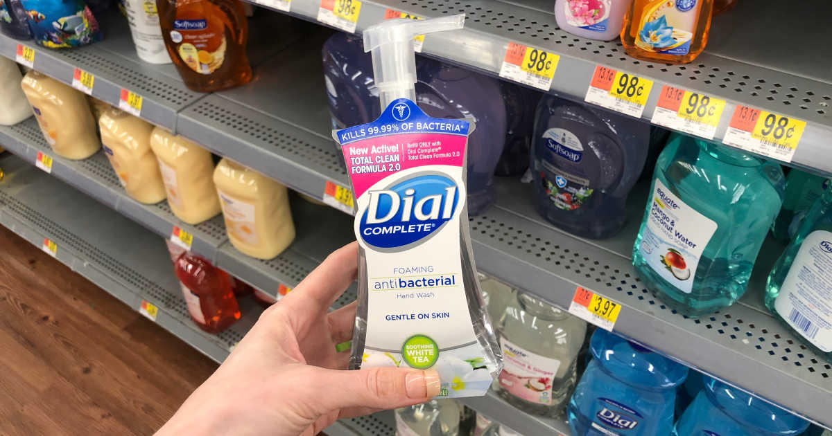 Dial foaming best sale hand soap walmart