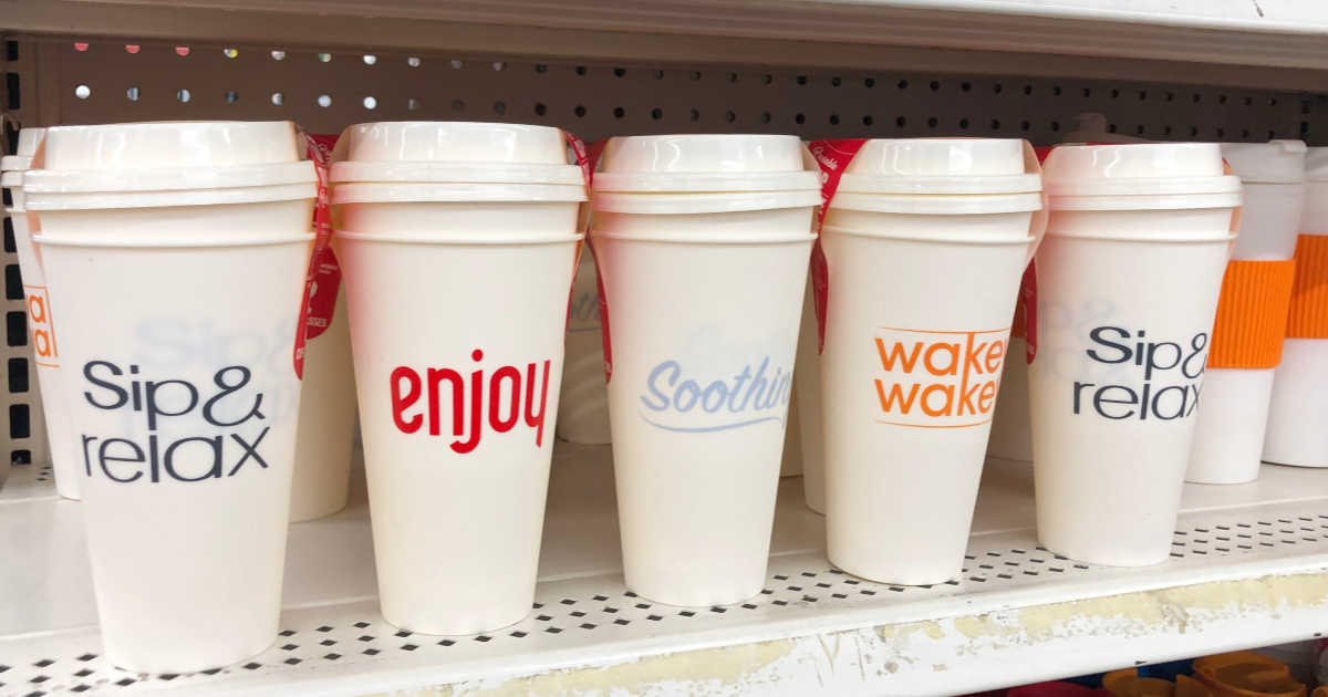 Reusable Plastic Take it to Go Cups with Lids 2Pack Just 1 at Dollar Tree