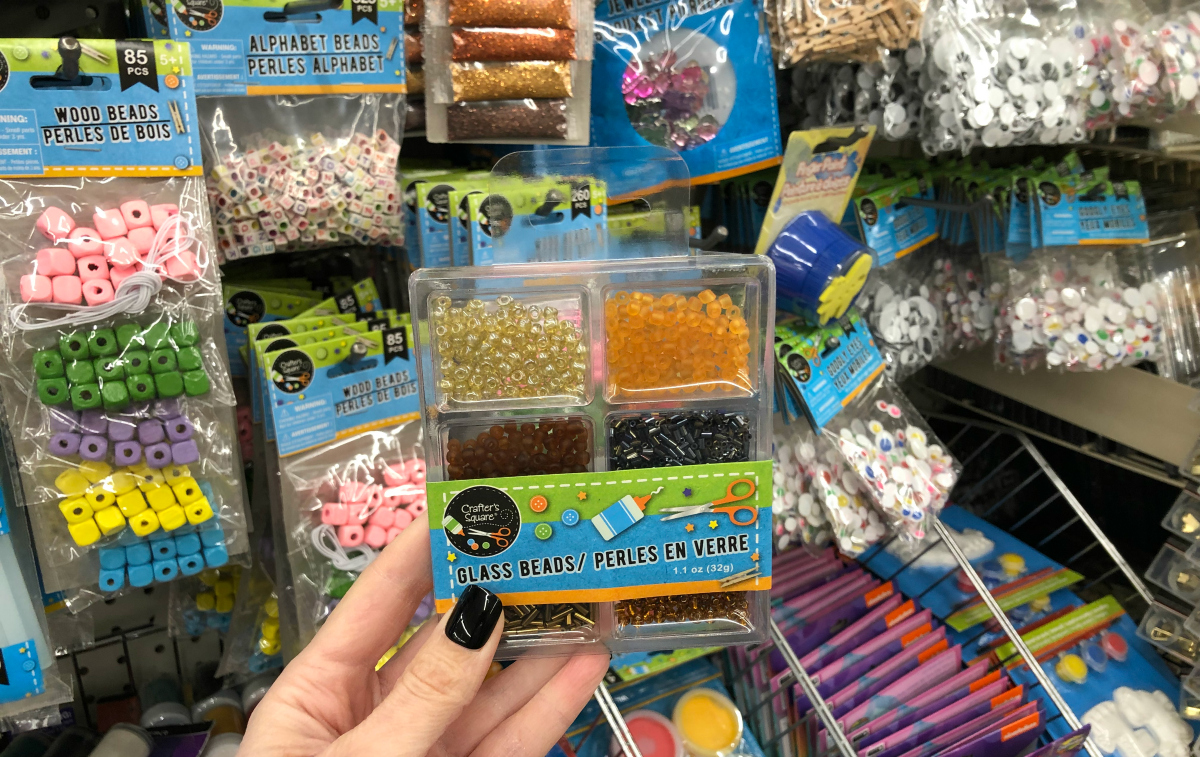 Dollar Tree craft supplies – glass beads