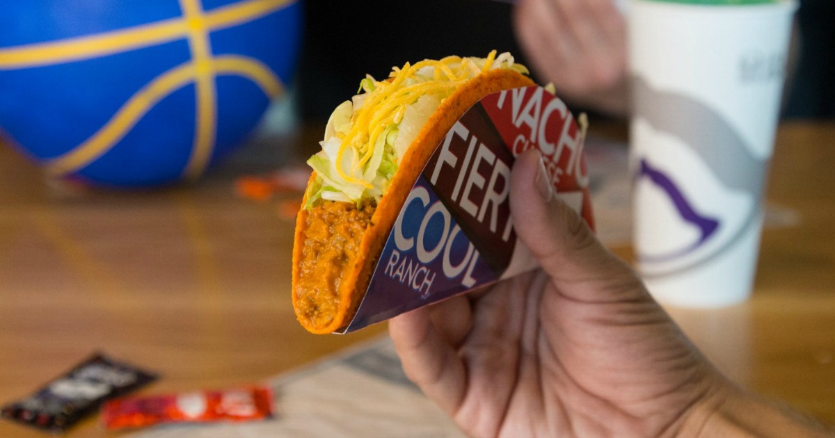 Doritos Locos Taco in Man's Hand