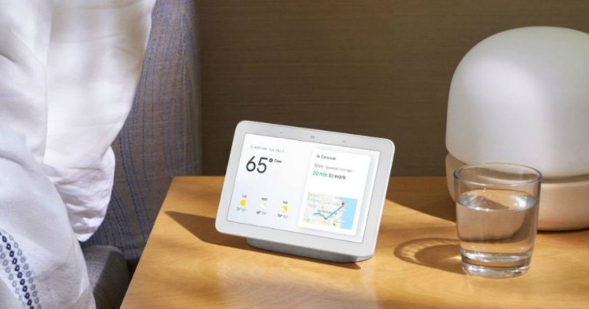 google home hub night