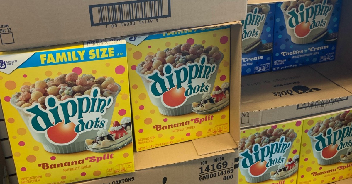 General Mills Family Size Dippin' Dots Cereal Only 1 at Dollar Tree