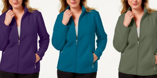 Karen Scott Women’s Fleece Jackets Only $13.83 (Regularly $47) at Macy’s