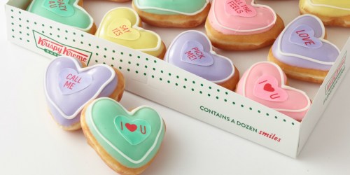 Krispy Kreme Conversation Hearts Doughnuts Available Starting 1/30 (+ How to Get One Free!)