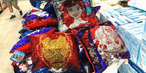 Reversible Sequin Pillows as Low as $6.97 at Costco (Little Mermaid, Avenger, Paw Patrol & More)