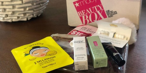 Macy’s Beauty Box Just $15 Shipped (Includes 5 Deluxe Samples, Cute Bag & $10 Coupon)