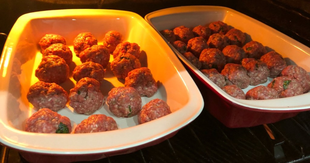 meatballs baking 