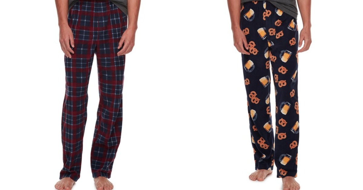 Men S Microfleece Lounge Pants 2 Pack As Low As 5 At Kohl S Regularly   Mens Lounge Pants At Kohls 