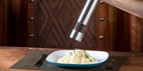 Modern Homes Gourmet Electric Salt & Pepper Mill Set Only $7.88 (Regularly $30) at Home Depot