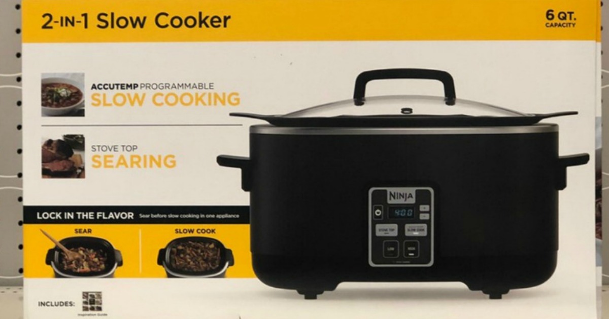 Ninja 2 in 1 Stove Top Digital 6 Quart Slow Cooker Only 36.99