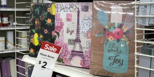 Photo Memory Boxes as Low as $1.80 at Michaels