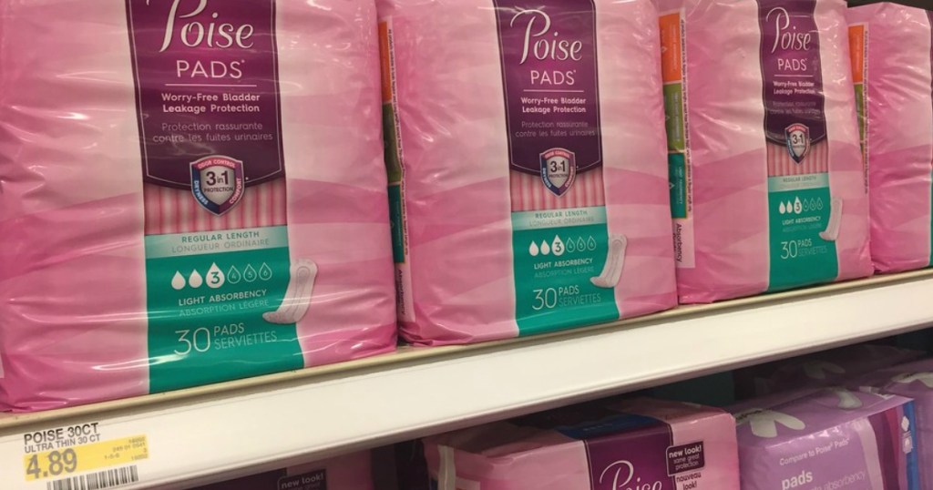 FREE Poise Pads After Cash Back at Target
