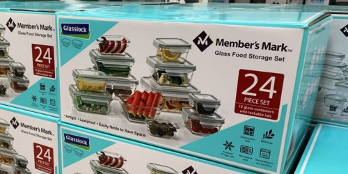 Sam’s Club Member’s Mark 24-Piece Glass Food Storage Set Just $20.98 Shipped (Awesome Reviews)