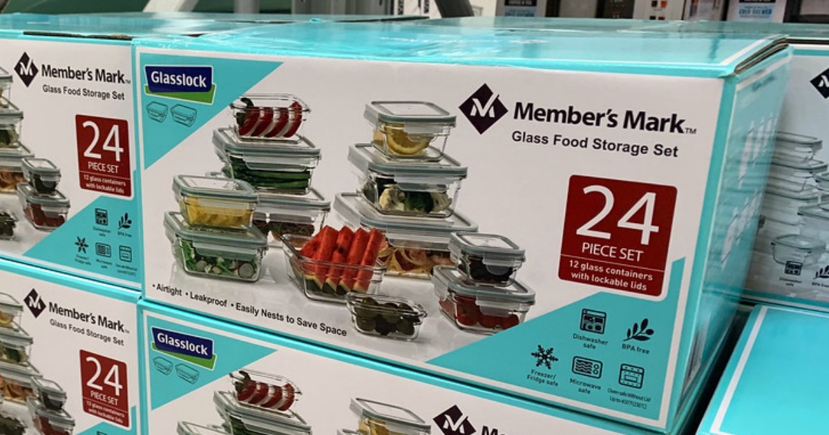 Sam's Club Member's Mark 24-Piece Glass Food Storage Set Only $20.98 ...
