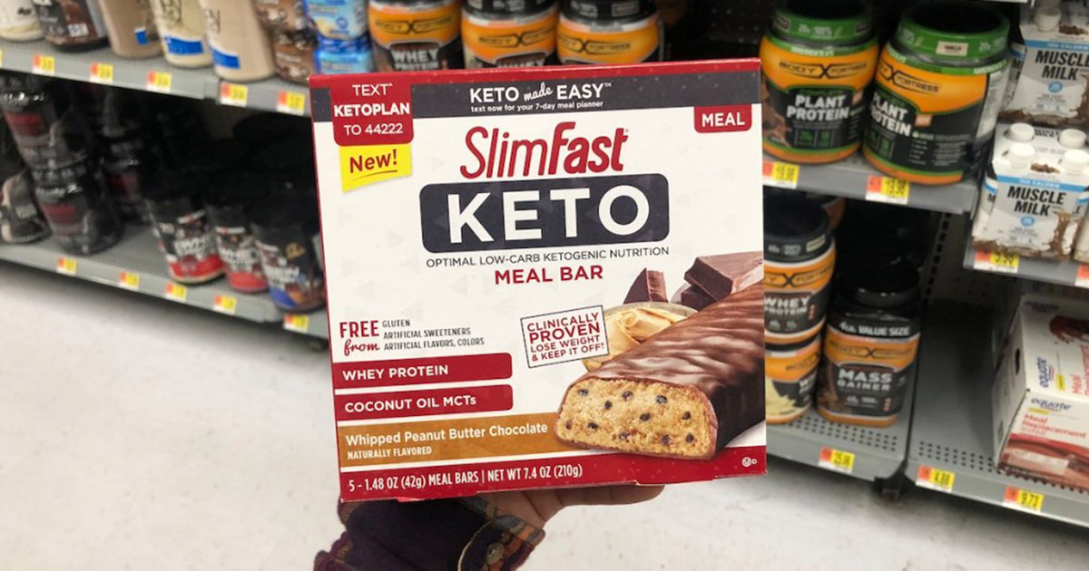 New $3/2 SlimFast Keto Products Coupon = Over 30% Off Fat Bombs, Meal Bars, Test Strips & More