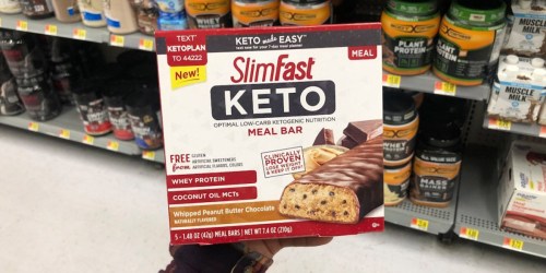 New SlimFast Keto Coupon = 30% Off Meal Bars or Fat Bombs Box After Cash Back at Walmart + More