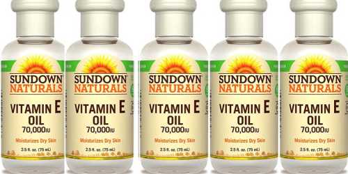 Sundown Naturals Vitamin E Oil 3-Pack Only $5.40 – Ships w/ $25 Amazon Order