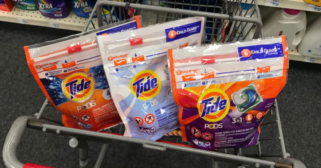 Tide pods in basket