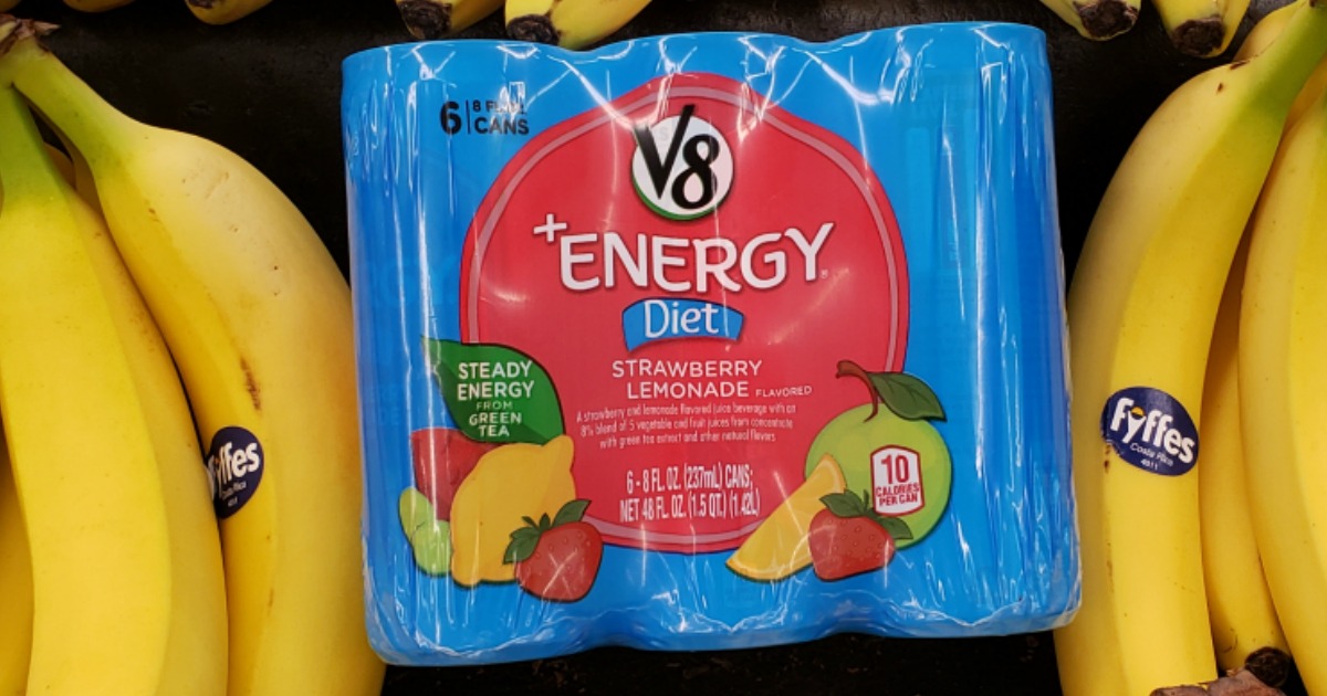 Amazon V8 +Energy Diet Strawberry Lemonade 24Pack Only 10.59 Shipped