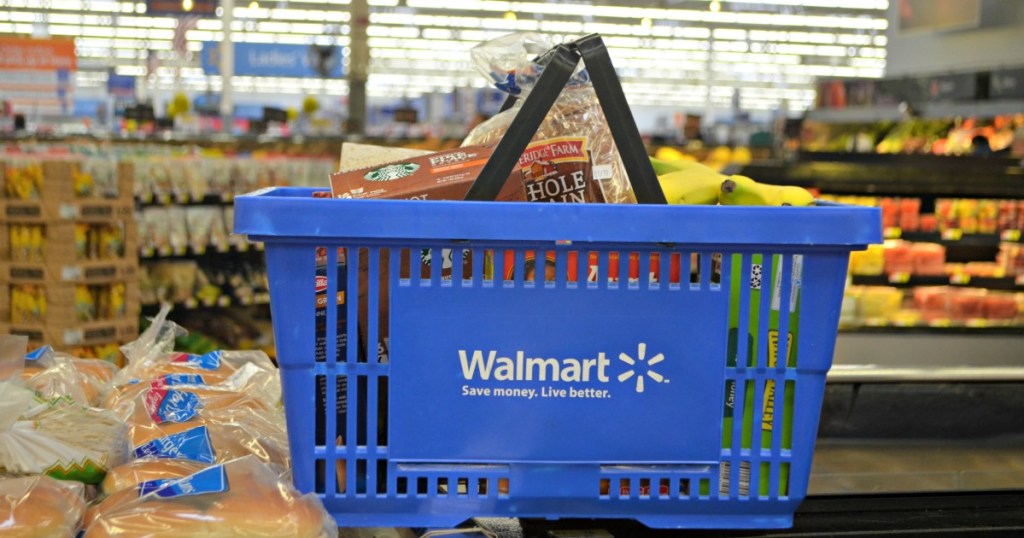Walmart Grocery Delivery - Basket filled with groceries 