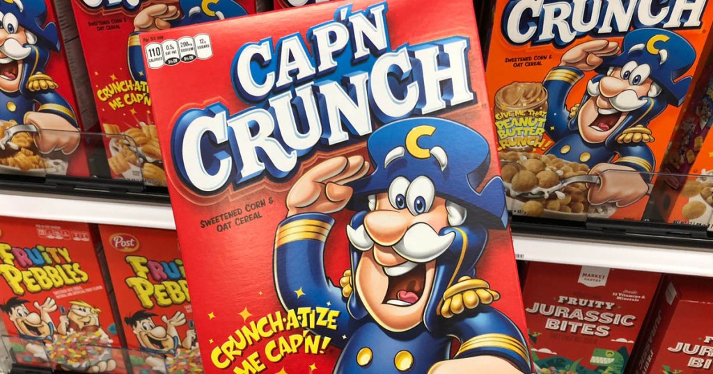 box of Cap'n Crunch cereal