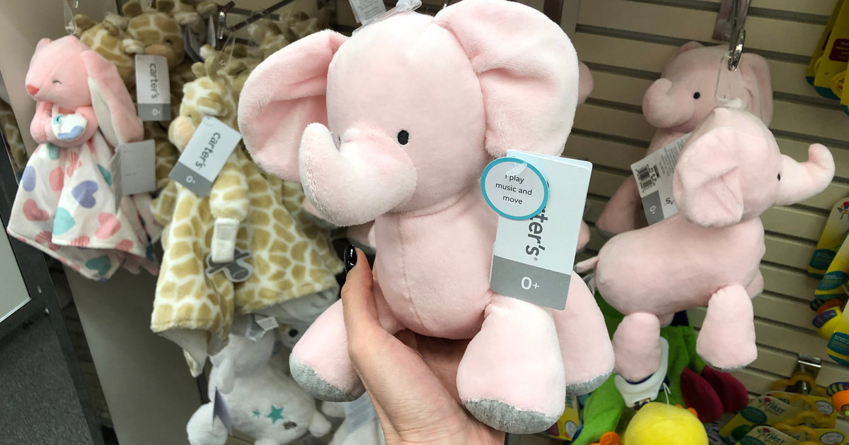 Kohl's carter's plush toys and an elephant
