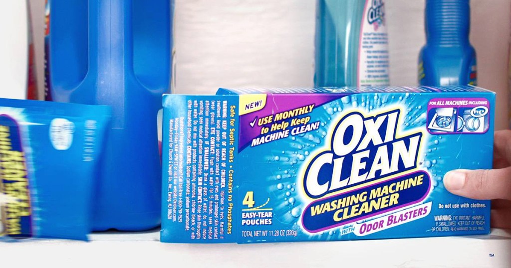 Amazon OxiClean Washing Machine Cleaner 4Count Box Only 5 Shipped