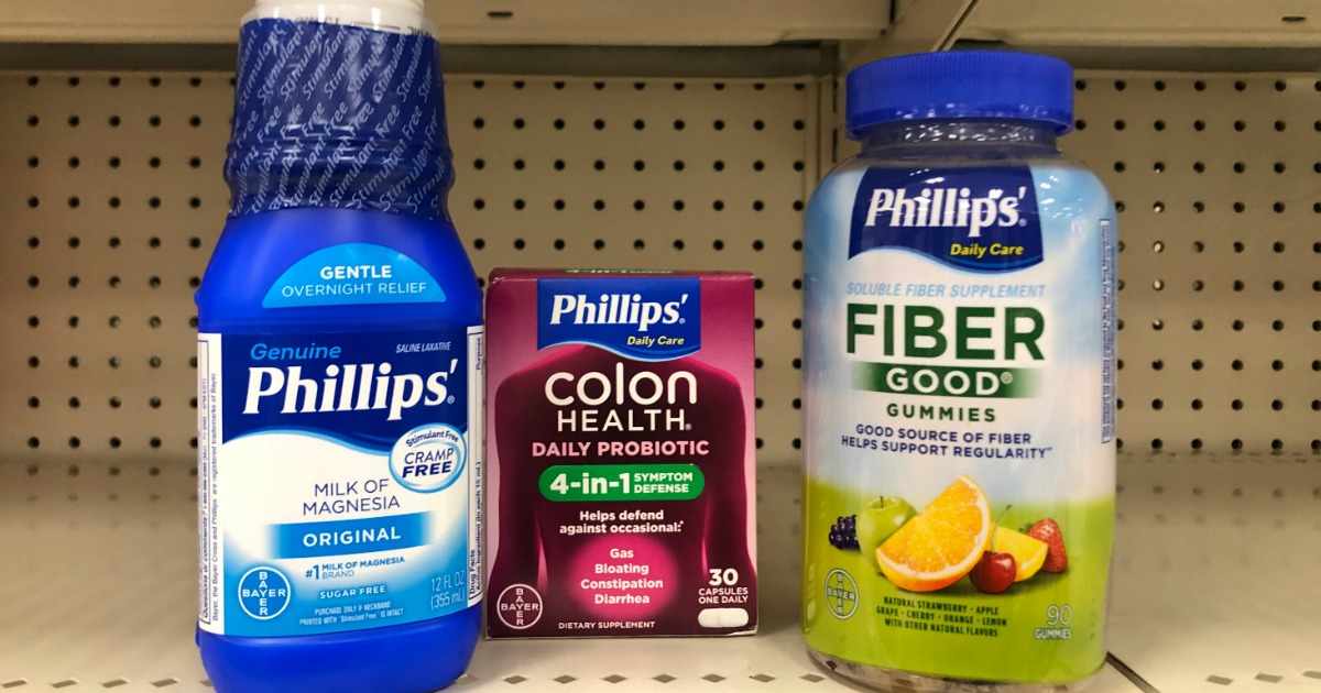 various phillips health products on a store shelf