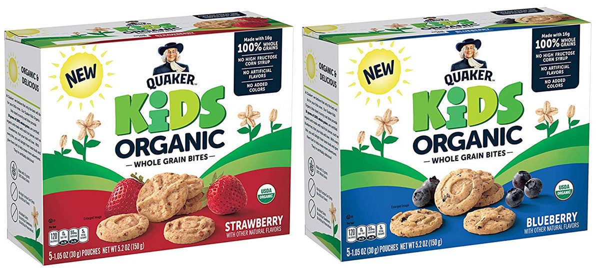 quaker kids organic whole grain bites